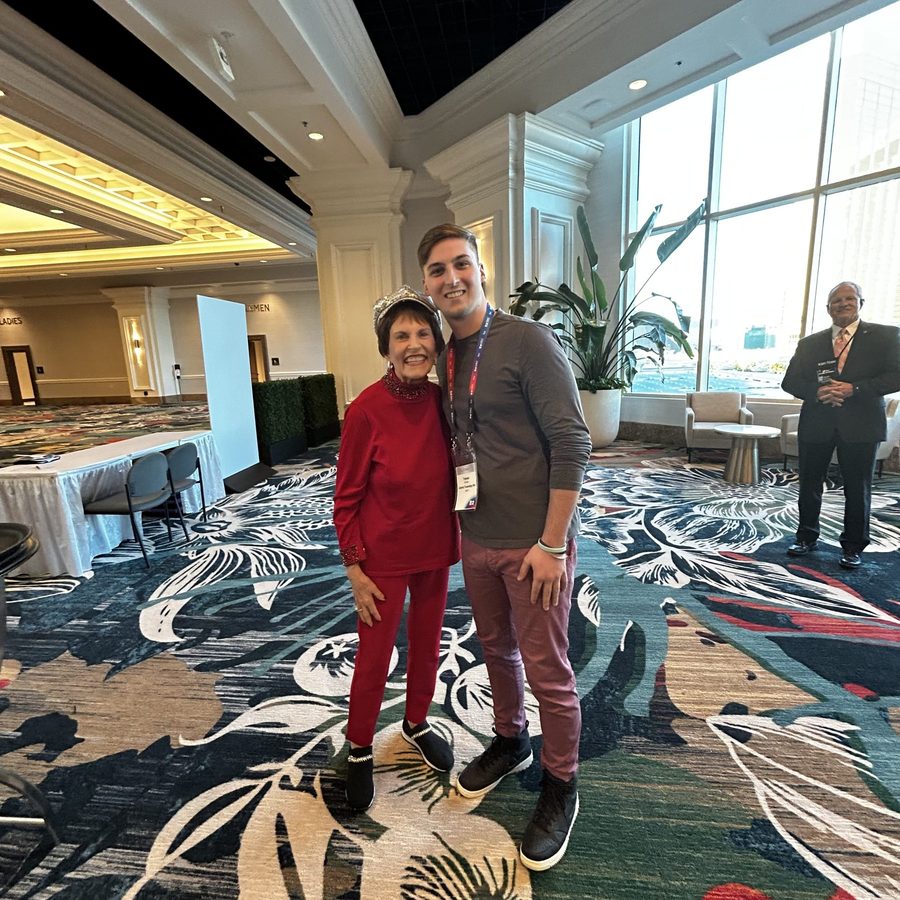 Trevor Amrein with Mo Anderson