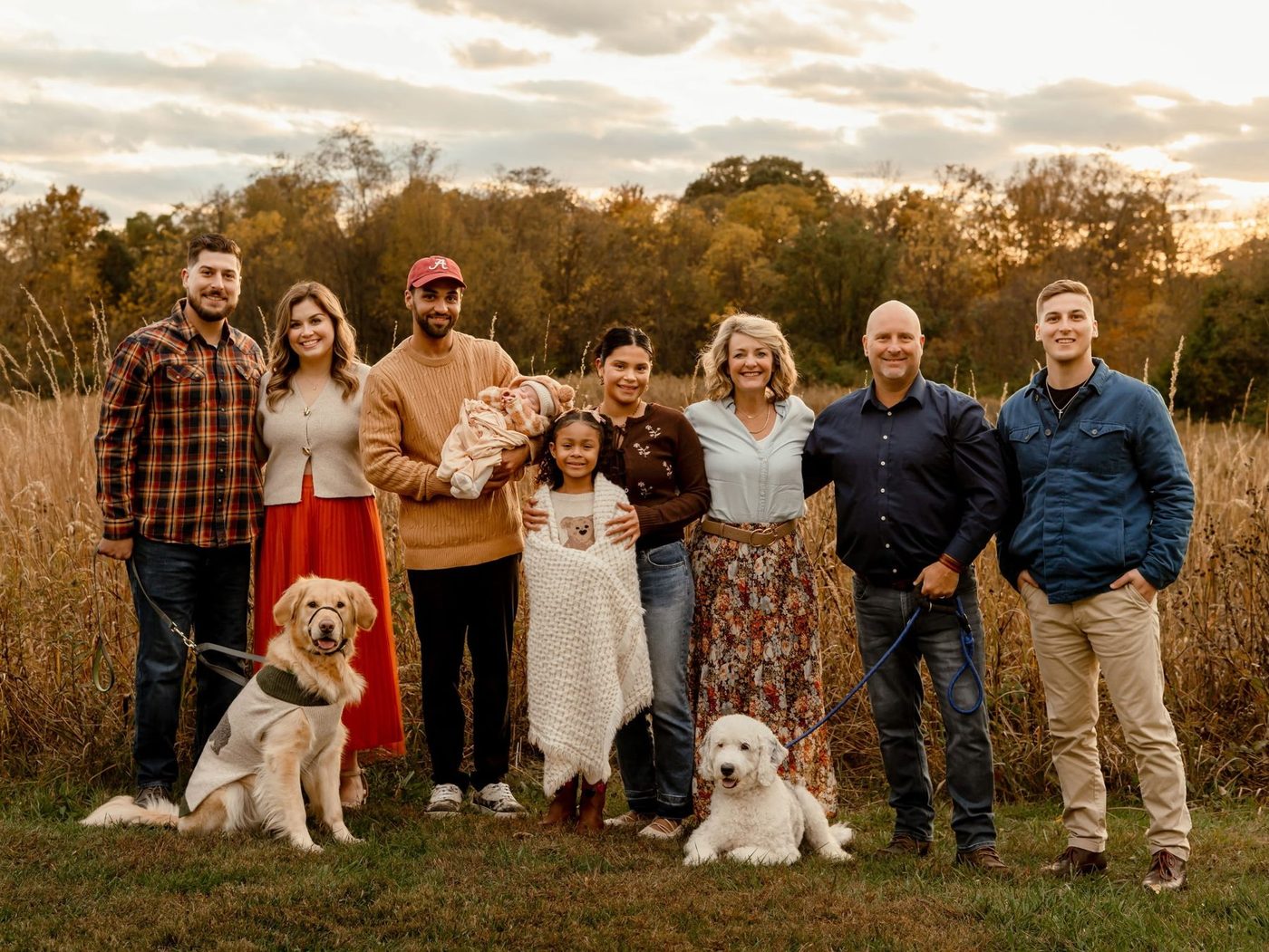 Trevor Amrein with his family